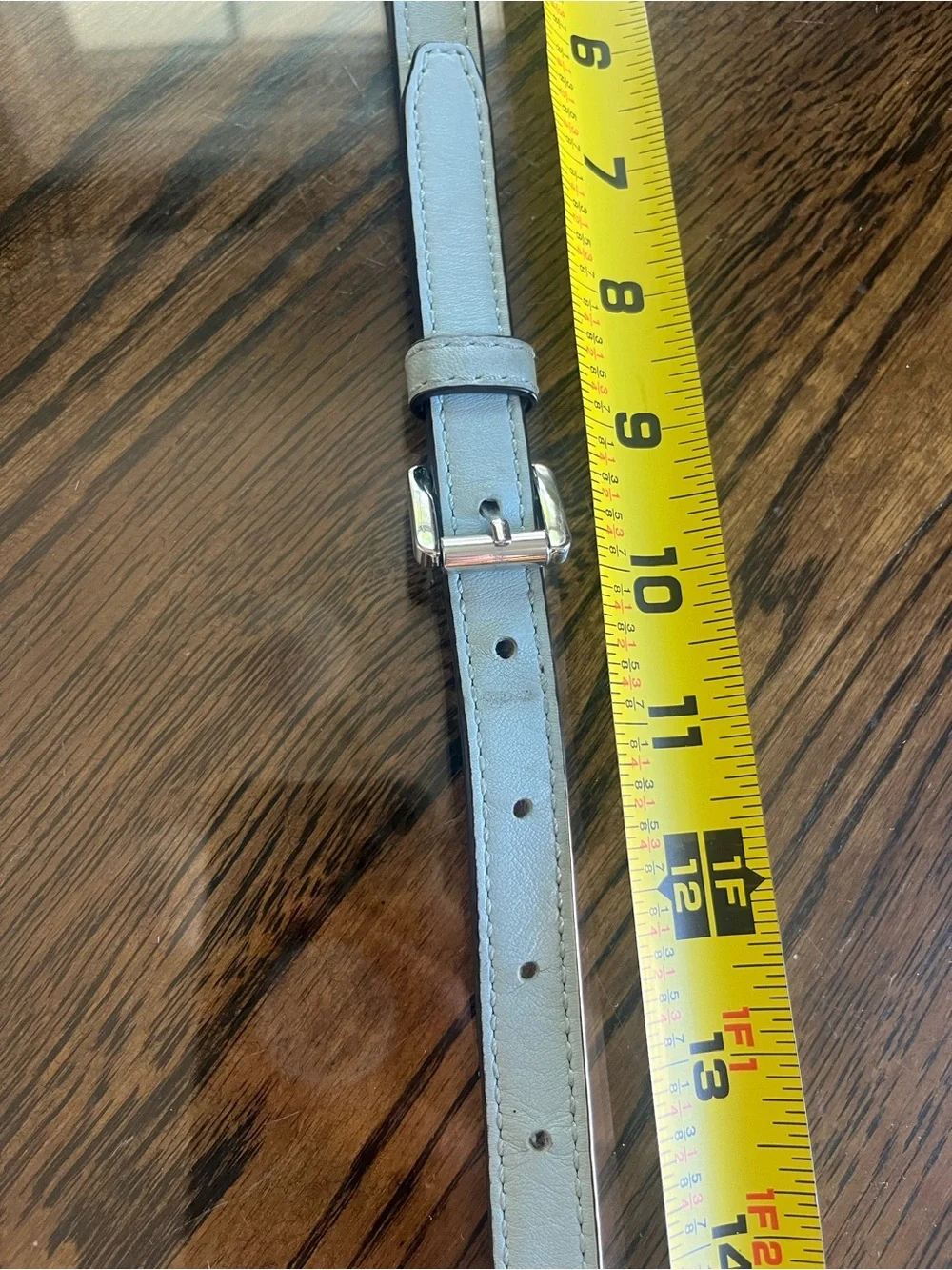 Michael Kors Blue Purse Strap with Nickel Hardware